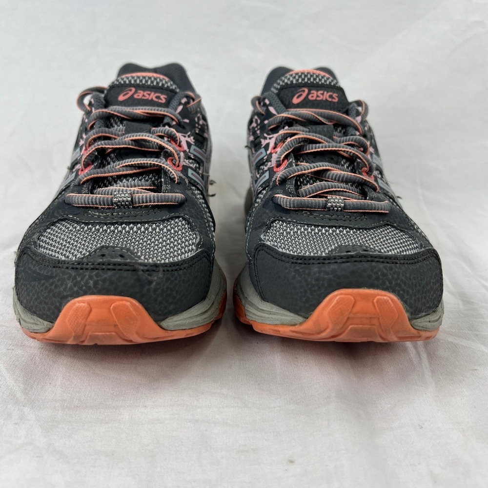 ASICS Gel Venture‎ 6 Trail Running Shoes Women 7.5 Gray Pink Orange Athletic - Picture 3 of 10